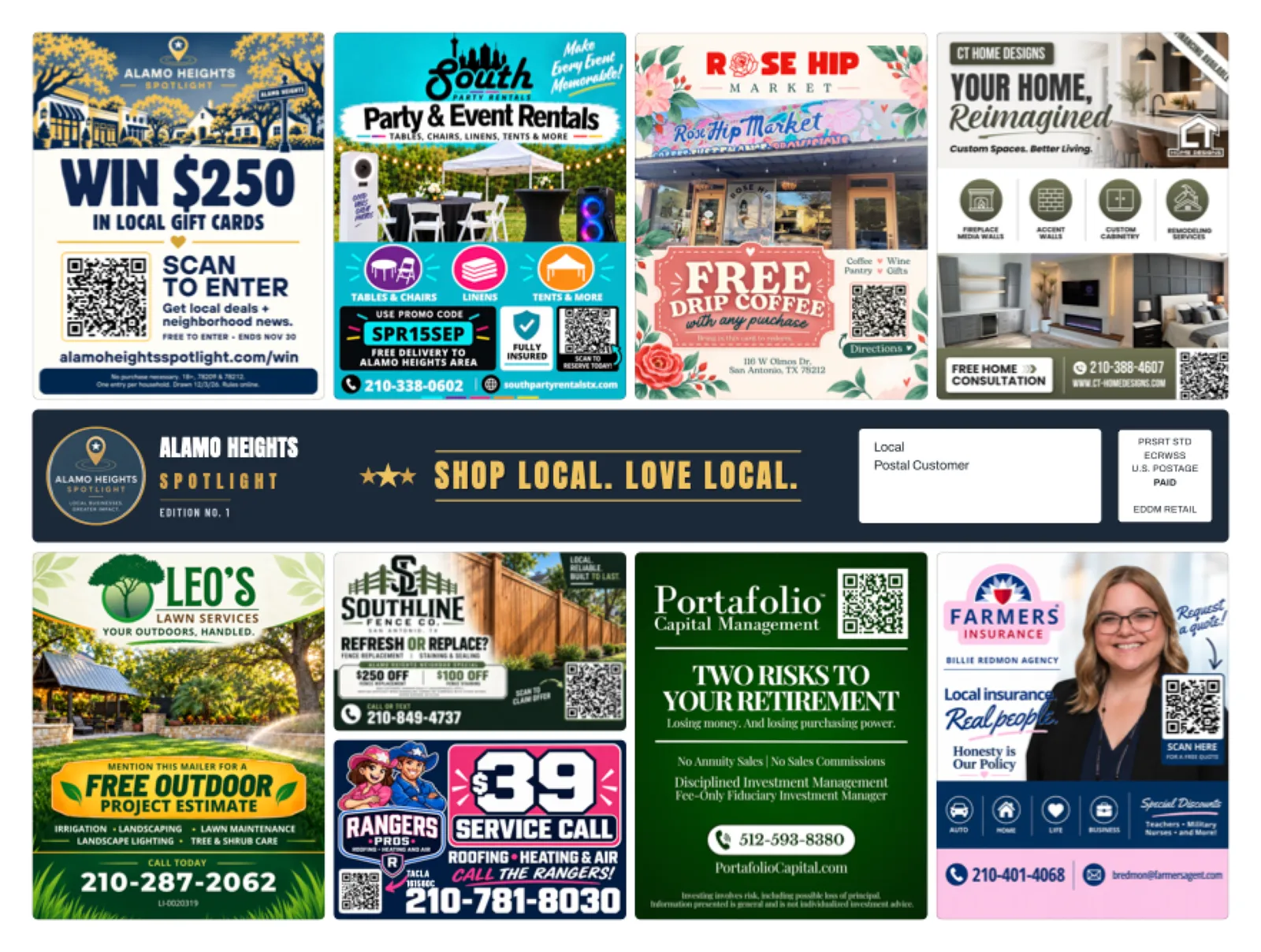 Front of sample Alamo Heights artwork — preview for Terrell Hills Spotlight